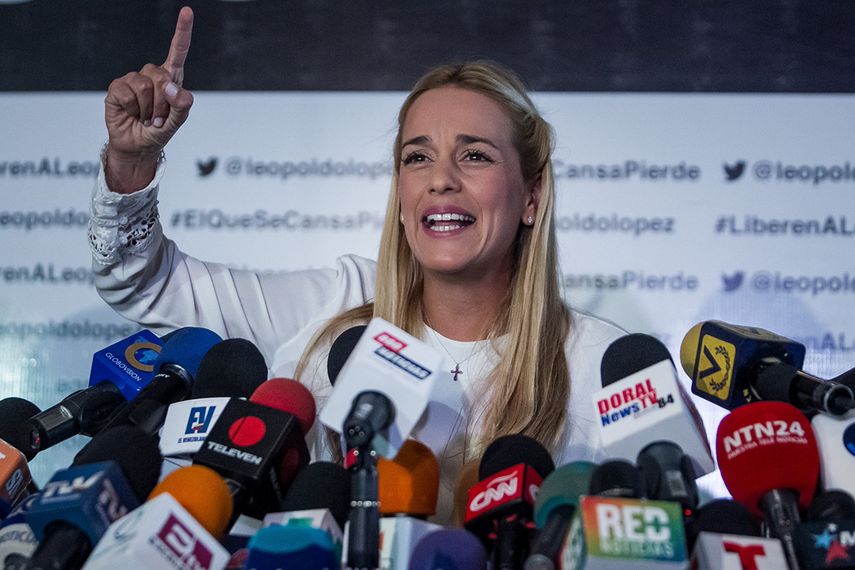 Lilian Tintori, esposa del preso político Leopoldo López. (EFE)