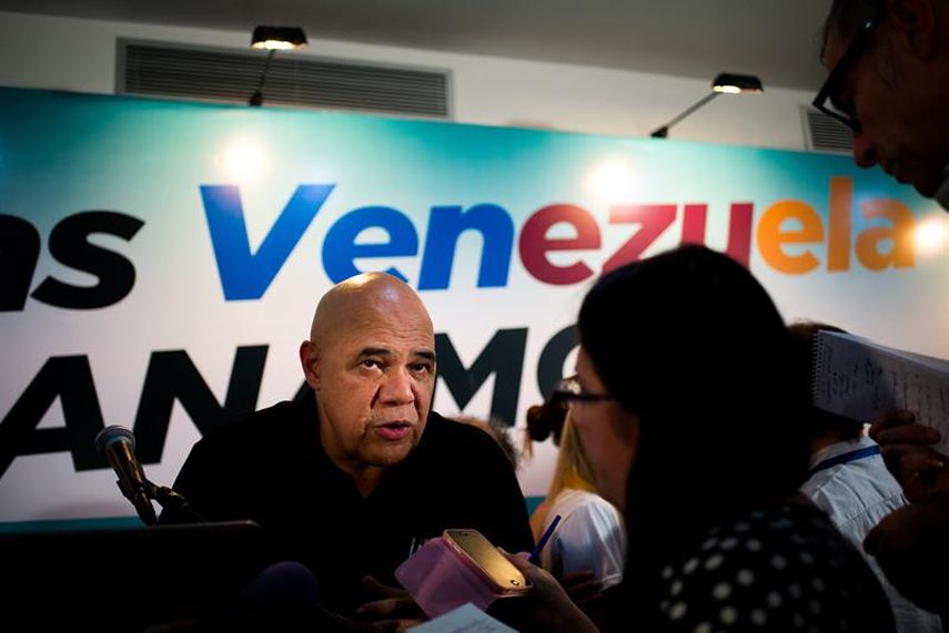 Dirigentes de la MUD ofrecieron rueda de prensa para hacer balance de las elecciones parlamentarias.(EFE)