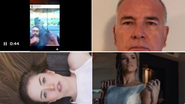 Captura de pantalla. El general Acosta Carlez y su hija Valeria Acosta.