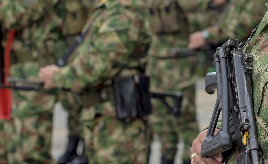 Imagen de archivo de un grupo de militares.&nbsp;