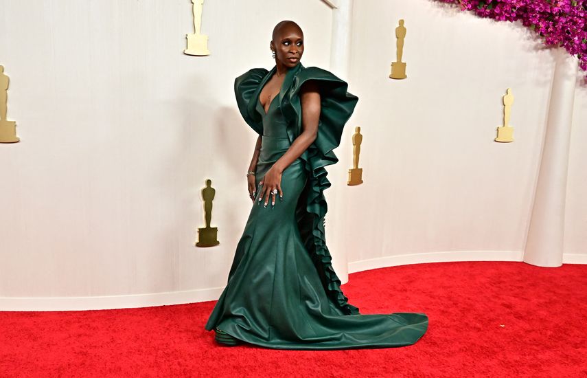 La actriz y cantante británica Cynthia Erivo asiste a la 96ª edición de los Premios anuales de la Academia en el Dolby Theatre de Hollywood, California, el 10 de marzo de 2024. &nbsp;