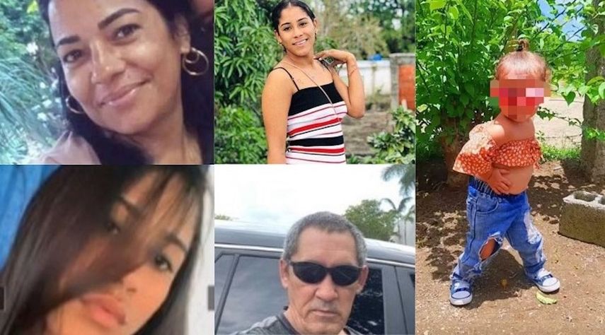 Migrantes fallecidos en el naufragio de una lancha en Bahía Honda, Cuba.&nbsp;