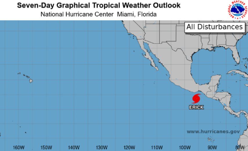 La tormenta tropical Erick se convirtió este martes en huracán en aguas del Pacífico cerca de las costas del suroeste de México.
