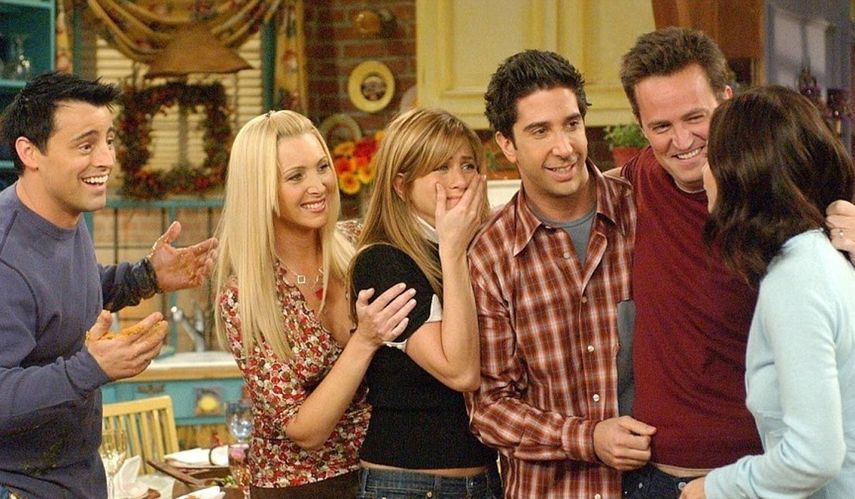 El elenco de la popular serie Friends.