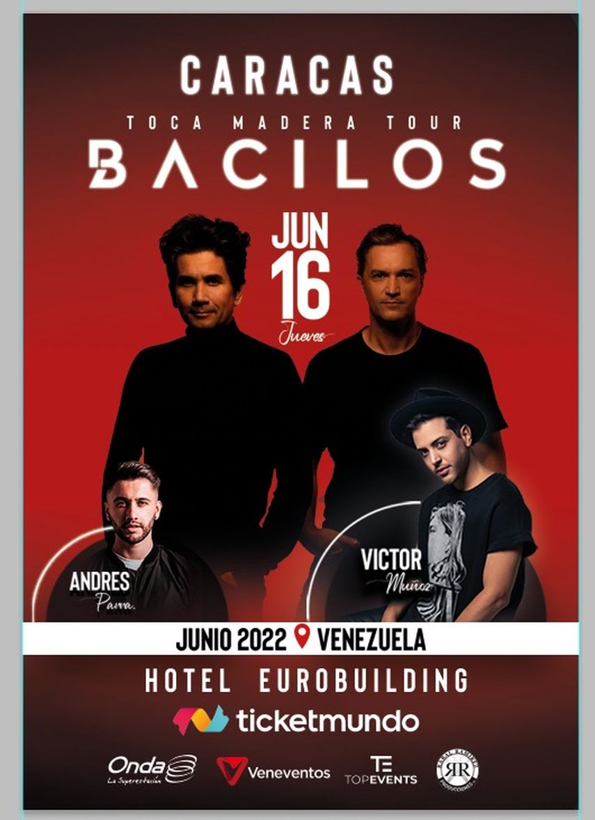 Bacilos tiene en su haber cinco premios Grammy. La banda fundada en 1997, en Miami, Florida, por el colombiano Jorge Villamizar y el brasileño André Lopes.