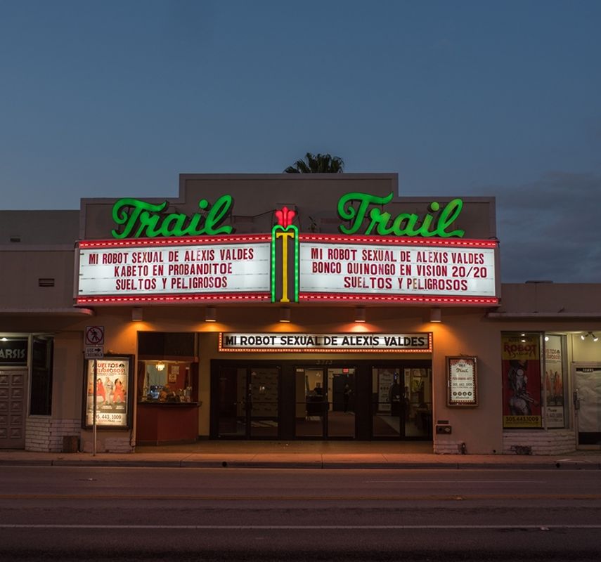 El exterior del Teatro Trail, en Miami.&nbsp;