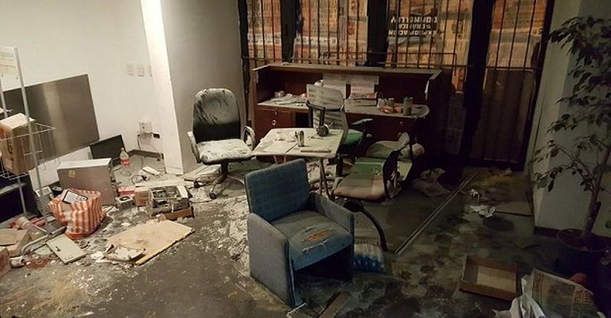 Mariano Martínez Rojas, que se considera el dueño del periódico, fue imputado por la Justicia por los delitos de usurpación y daños (CORTESÍA.@nicolasdelcano)