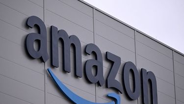 Logo del gigante minorista estadounidense Amazon.