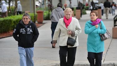 Frescas temperaturas, incluso frío, en Miami.