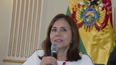 Karen Longaric, canciller interina de Bolivia.&nbsp;