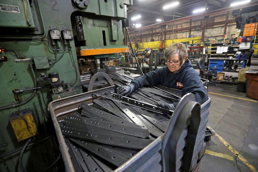 Actividad manufacturera en Estados Unidos.