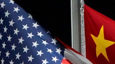 Banderas de EEUU y de China.&nbsp;