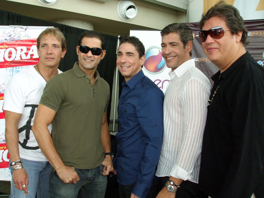René Farrait, Charlie Massó, Ricky Meléndez, Johnny Lozada y Ray Reyes, ex integrantes del grupo&nbsp;Menudo.