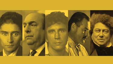 Franz Kafka, Pablo Neruda, Reinaldo Arenas, Ernest Hemingway y Alejandro Dumas