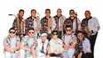 El artista venezolano Porfi Baloa y su agrupación de salsa Adolescentes
