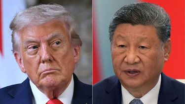 Foto creada con la imagen del presidente Donald Trump y su par Xi Jinping.