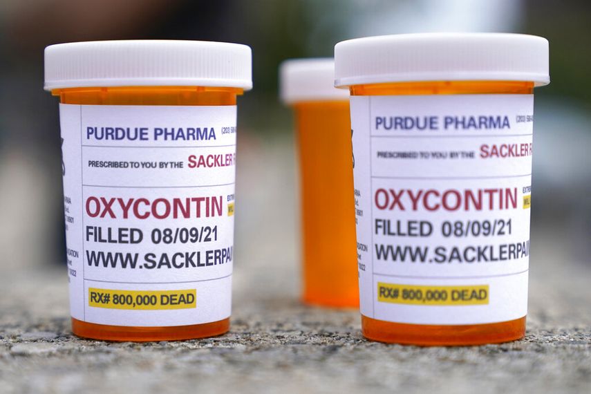 Frascos de oxycontin, uno de los opiodes más vendidos en Estados Unidos.