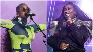 Esta combinaci&oacute;n de fotograf&iacute;as muestra a H.E.R. durante su presentaci&oacute;n en el Festival Essence 2019 en Nueva Orleans el seis de julio de 2019, izquierda, y Missy Elliott durante su presentaci&oacute;n en el Festival Essence 2019 el cinco de julio de 2019. Las artistas colaboraron para el nuevo comercial de Pepsi para el S&uacute;per Bowl.
