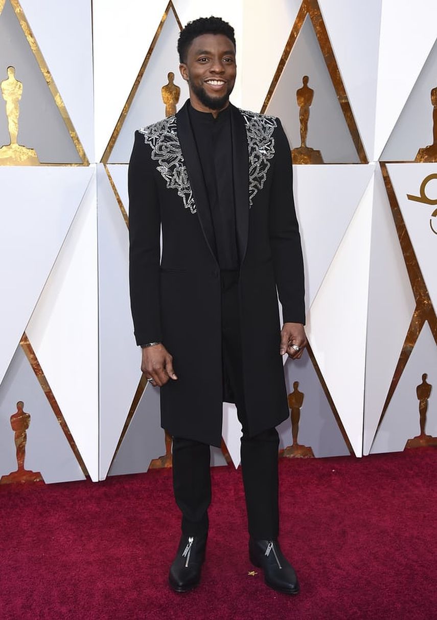 Chadwick Boseman, protagonista de Black Panther, brilló en el evento.&nbsp;
