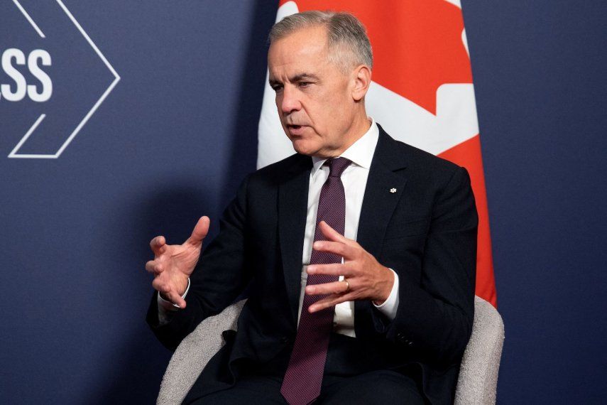 El primer ministro de Canadá, Mark Carney, habla durante una reunión bilateral en el marco de la Cumbre de Acción para el Progreso Global 2025 en el centro de Londres el 26 de septiembre de 2025.&nbsp;
