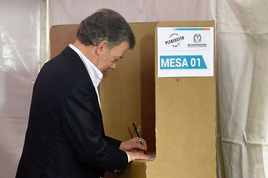 El presidente Juan Manuel Santos