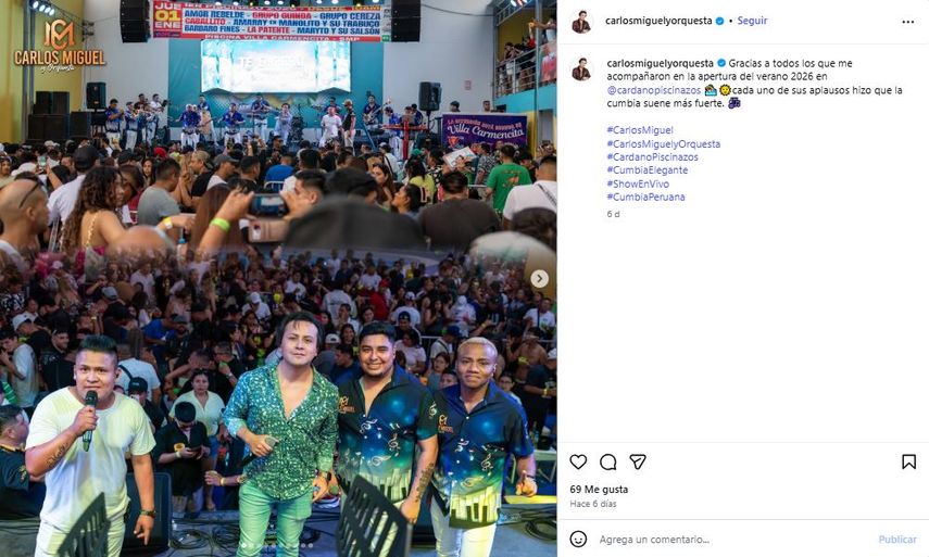 Carlos Miguel y Orquesta.&nbsp;