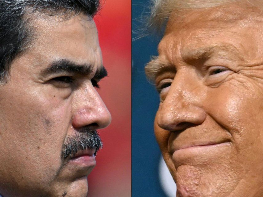El dictador socialista de Venezuela, Nicolás Maduro, y el presidente de EEUU, Donald Trump.