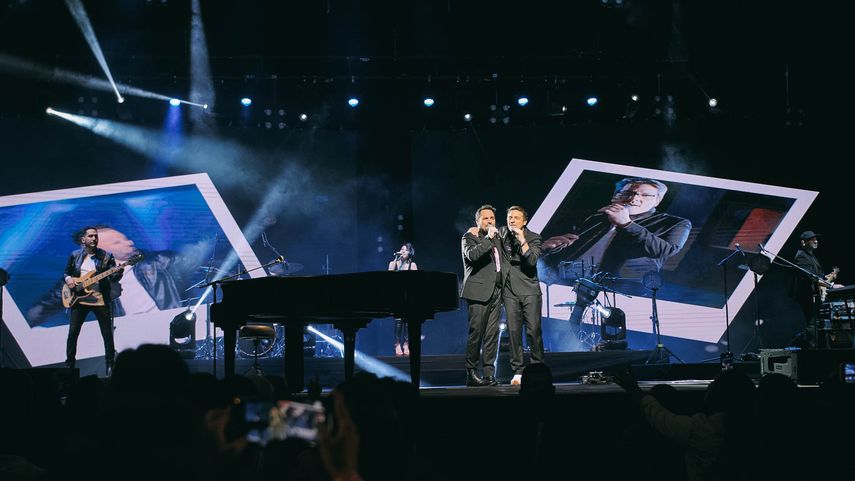 San Luis durante su presentación en mayo 2022 en Teatro Teresa Carreño de Caracas, en el marco de su gira De vuelta a casa.&nbsp;