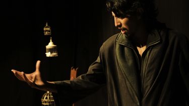 El actor Jorge Ernesto Barrón en El coleccionador de pájaros.&nbsp;