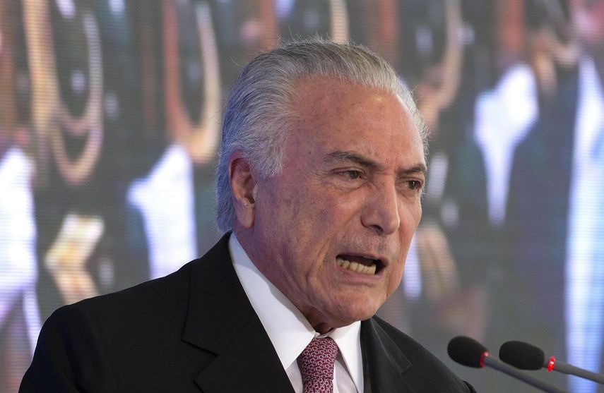 Michel Temer, presidente de Brasil.