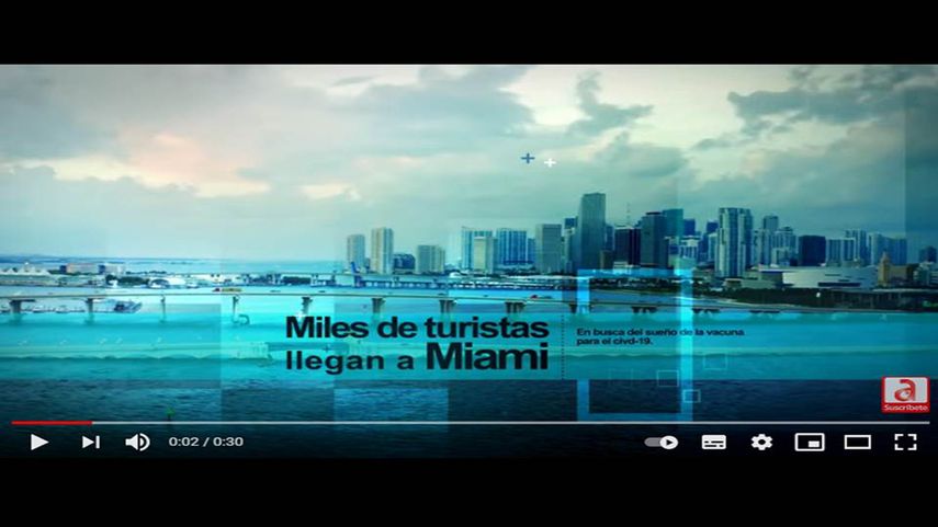 América TeVé presenta la serie Turismo de vacunas: ¿gana o pierde Miami?.