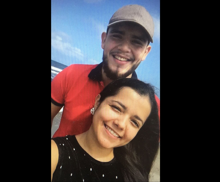 Alejandro Miguel Andino Caballero y su novia, Margie Tamara Paz Grajeda.&nbsp;
