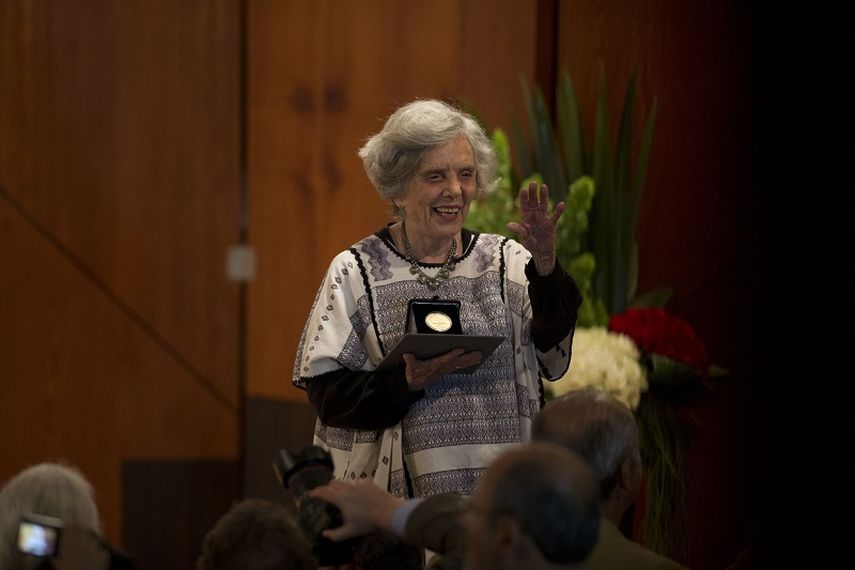 La periodista y escritora mexicana Elena Poniatowska. (AP)