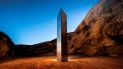 Fotografía del 27 de noviembre de 2020 de Terrance Siemon de un monolito colocado en un desierto en una ubicación no revelada en el condado de San Juan, al sureste de Utah. Fotografía del 27 de noviembre de 2020 de Terrance Siemon de un monolito colocado en un desierto en una ubicación no revelada en el condado de San Juan, al sureste de Utah.
