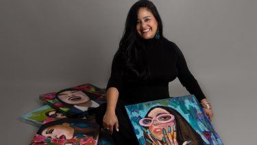 La artista venezolana Winibey López.&nbsp;