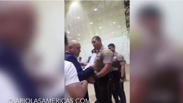 La Policía que colaboraba en las instalaciones tuvo que intervenir. 