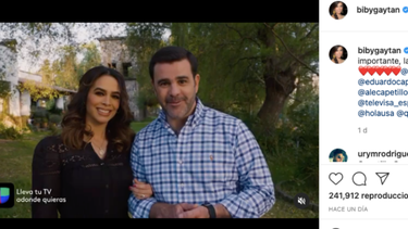 Biby Gaytán y Eduardo Capetillo.