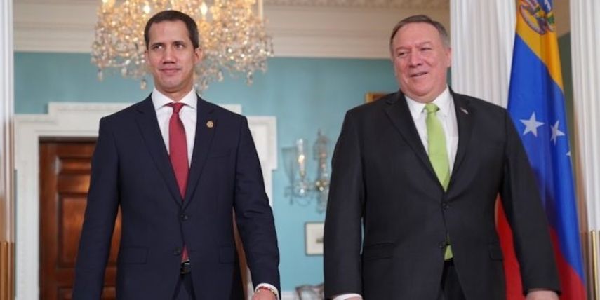 Juan Guaid&oacute; se re&uacute;ne con Pompeo para abordar las medidas contra los socios internacionales de la dictadura.