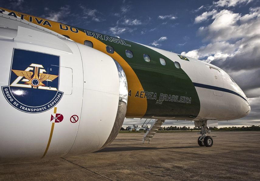 Imagen de archivo fechada el 2 de febrero de 2011 que muestra un avión del Grupo de Transporte Especial de la Fuerza Aérea de Brasil en una base en Brasilia.