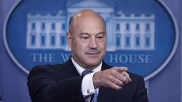 Gary Cohn, principal asesor económico del presidente Donald Trump, durante una conferencia de prensa en la Casa Blanca.