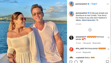 Karina Banda y Carlos Ponce.