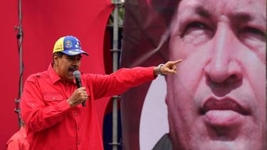 El dictador Nicolás Maduro, durante un acto político. 