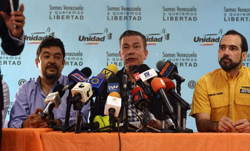 Gerardo Blyde, coordinador nacional del comando de campaña de la MUD.