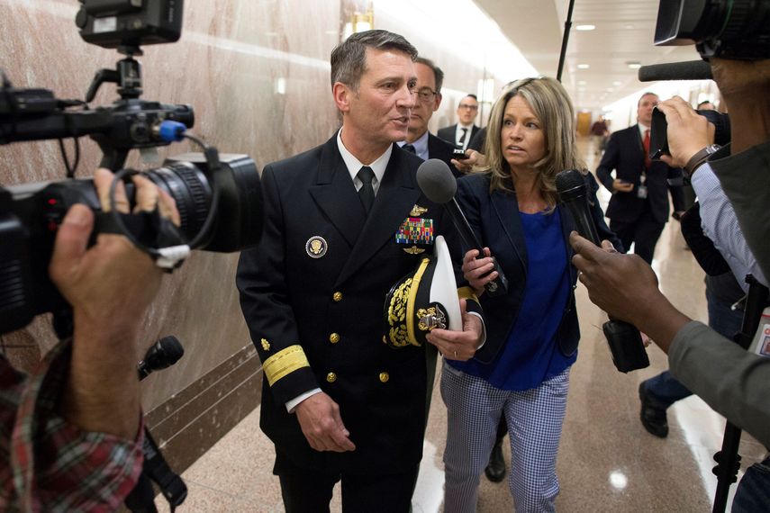 El almirante Ronny Jackson, exmédico principal de la&nbsp;Casa Blanca.