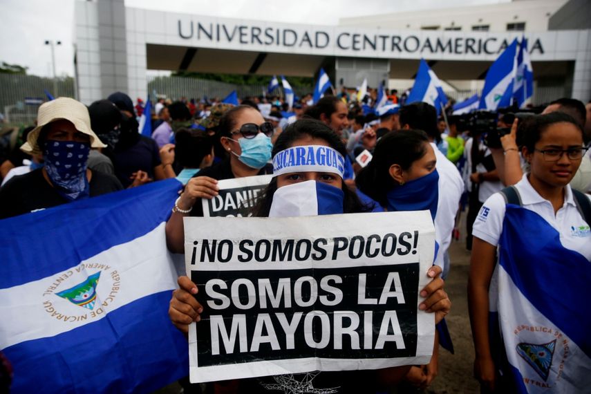 Sociedad civil se mantiene en las calles de Nicaragua.
