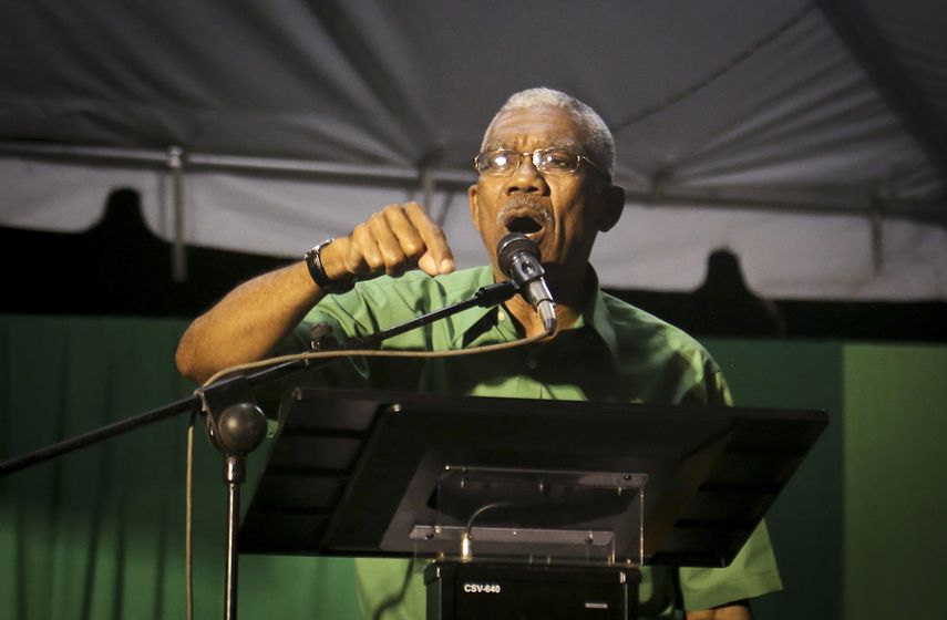 El presidente de Guyana, David Granger. (REUTERS)