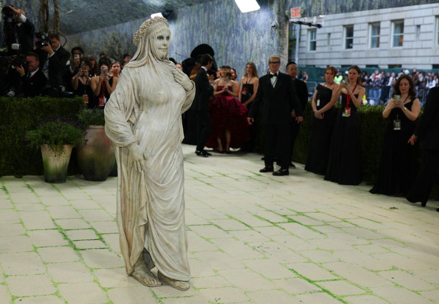 La modelo alemana Heidi Klum llega a la Gala Met 2026, que celebra el Arte del Vestuario, en el Museo Metropolitano de Arte de Nueva York, el 4 de mayo de 2026.