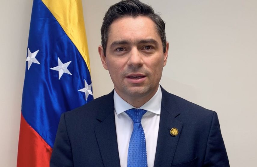 Carlos Vecchio, embajador de Venezuela en EEUU y representante del presidente encargado, Juan Guaidó.
