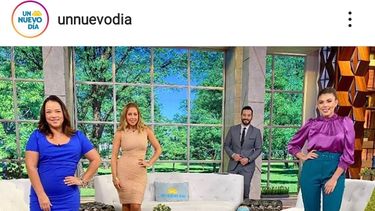 Conductores del programa matutino Un nuevo día. 