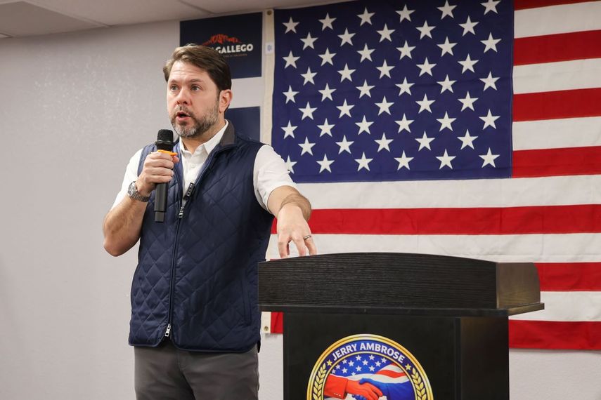 El senador demócrata por Arizona, Rubén Gallego.&nbsp;